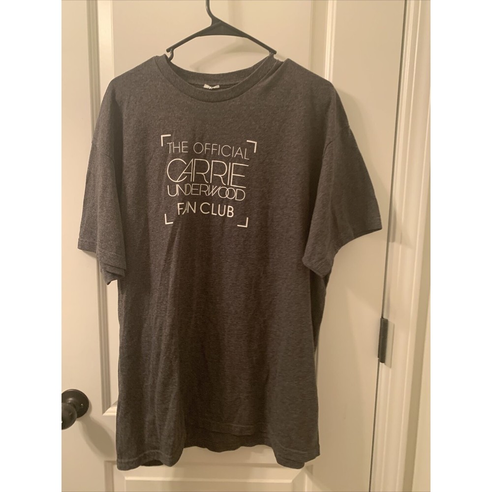 The Official Carrie Underwood Fan Club Men's Adult Size Unknown Gray T-Shirt